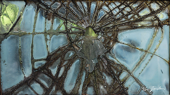 Broken Car Window, 1953 Buick Special