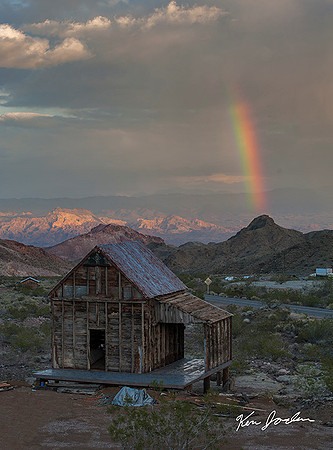 Shed With Rainbow Nevada