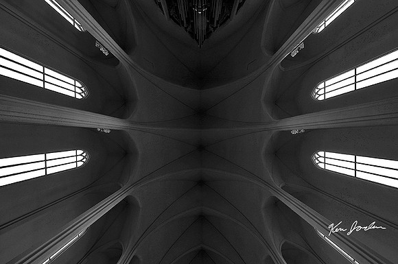 Church Ceiling Iceland