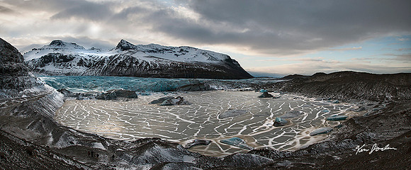 Glacier And Lagoon Iceland