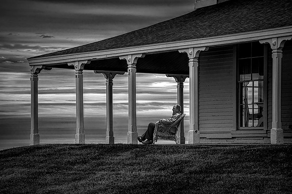 Wally On The Porch Nahant