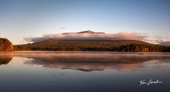 Katahdin From Lower Togue Pond Baxter State Park ME